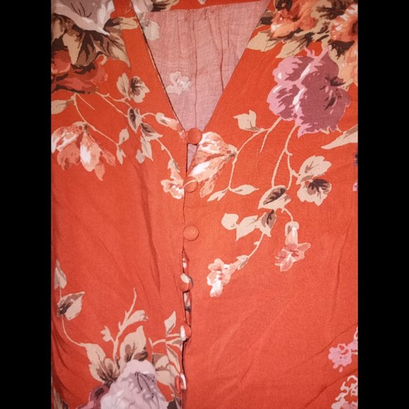 Torrid floral plus size casual blouse 2X - Picture 4 of 5